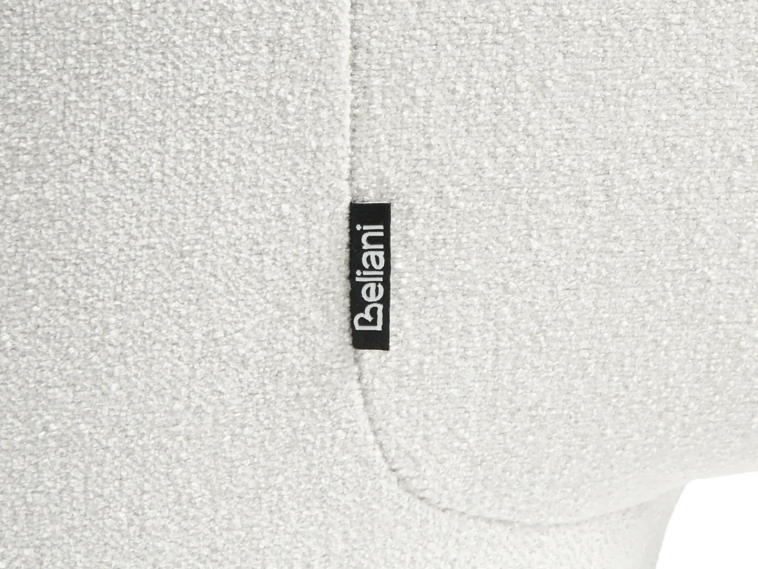 Clearance Beliani Panchina DECORAH Bouclé Bianco