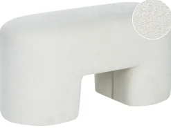 Clearance Beliani Panchina DECORAH Bouclé Bianco
