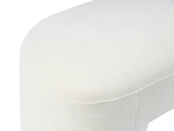 Clearance Beliani Panchina DECORAH Bouclé Bianco