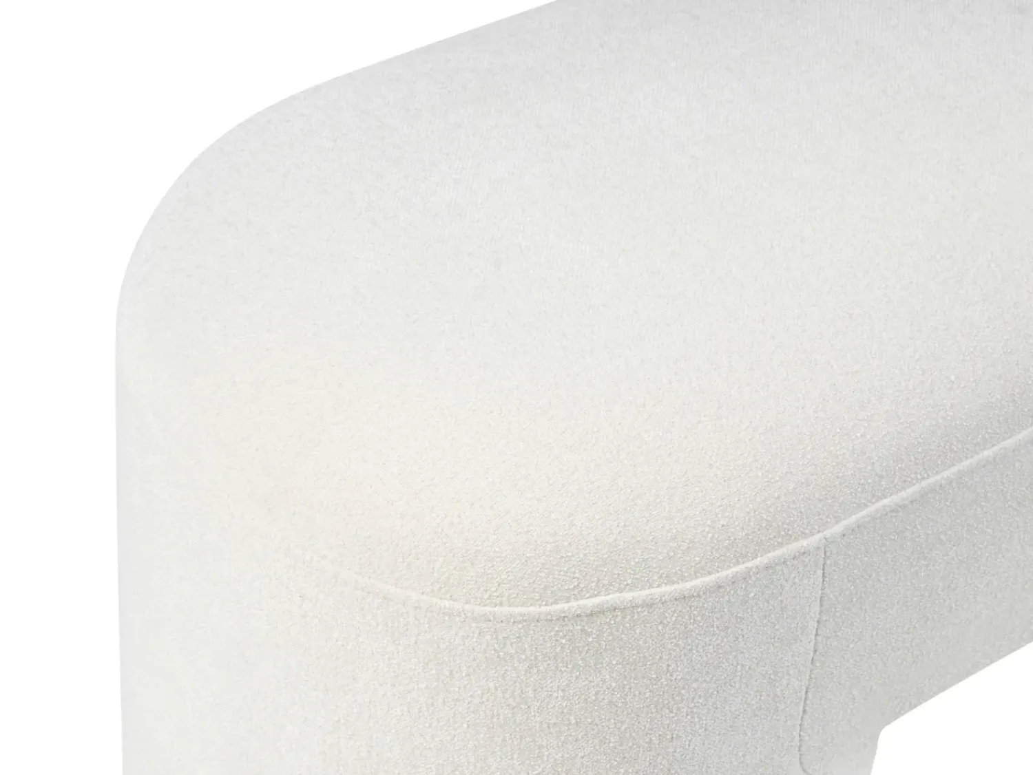 Clearance Beliani Panchina DECORAH Bouclé Bianco