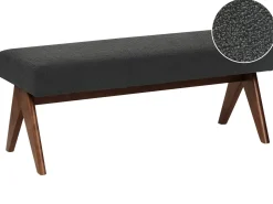 Hot Beliani TAMRE Bouclé Nero/Marrone scuro Marrone Nero