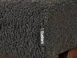 Hot Beliani TAMRE Bouclé Nero/Marrone scuro Marrone Nero