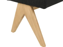 Online Beliani TAMRE Bouclé Nero/Marrone chiaro Marrone Nero