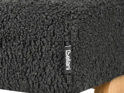 Online Beliani TAMRE Bouclé Nero/Marrone chiaro Marrone Nero