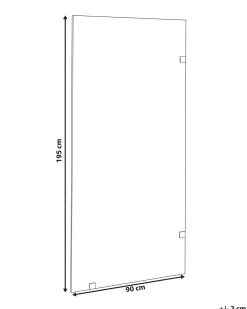 Parete doccia ICALMA 90 x 195 cm Trasparente