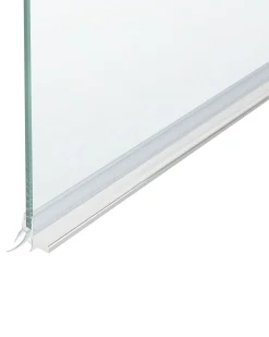 Clearance Beliani Parete doccia per vasca LAPAN II 140 x 70 cm Argento Trasparente Argento