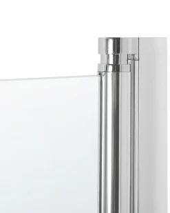 Clearance Beliani Parete doccia per vasca LAPAN II 140 x 70 cm Argento Trasparente Argento