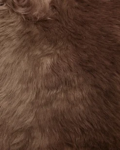 Discount Beliani Pelle di Pecora ULURU scuro 65 x 110 cm Marrone