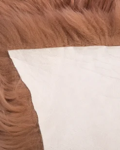 Beliani Pelle di Pecora ULURU chiaro 65 x 110 cm Marrone