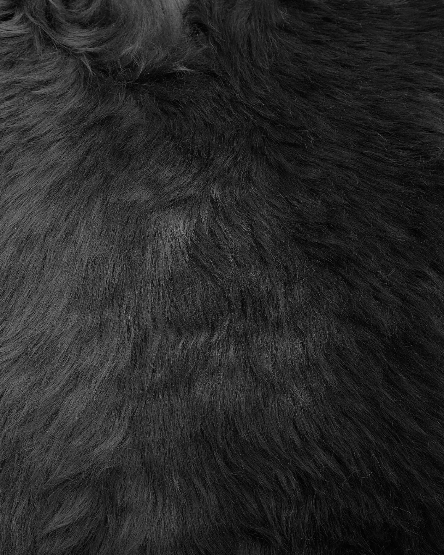 Discount Beliani Pelle di Pecora ULURU 65 x 110 cm Nero