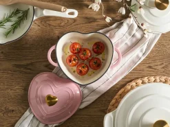 Online Beliani Pentola in ghisa LEVORRA Bianco Oro rosa Rosa
