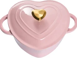 Online Beliani Pentola in ghisa LEVORRA Bianco Oro rosa Rosa