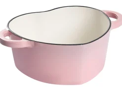 Online Beliani Pentola in ghisa LEVORRA Bianco Oro rosa Rosa