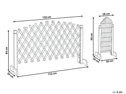 Discount Beliani Pergola da giardino PAVAROLO Estensibile scuro Marrone
