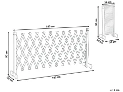 Beliani Pergola da giardino SCIOLZE Estensibile scuro Marrone