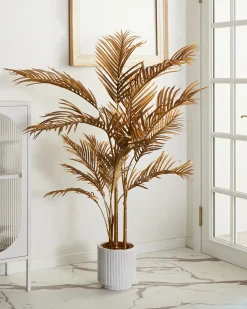 Clearance Beliani Pianta artificiale ARECA PALM Oro