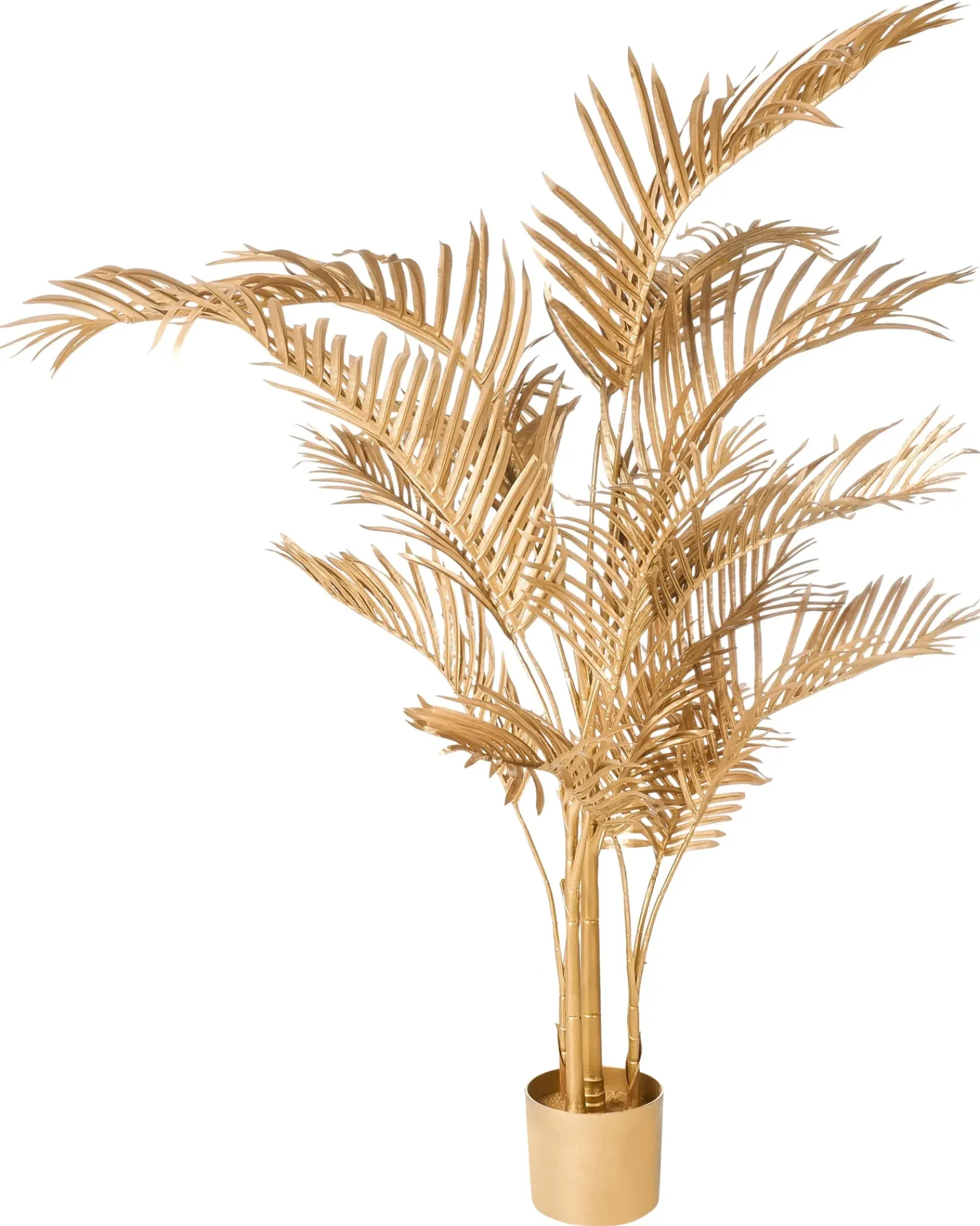Clearance Beliani Pianta artificiale ARECA PALM Oro