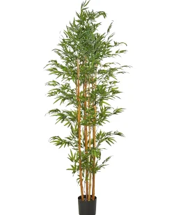 Sale Beliani Pianta artificiale BAMBOO 220 cm Verde Marrone Verde
