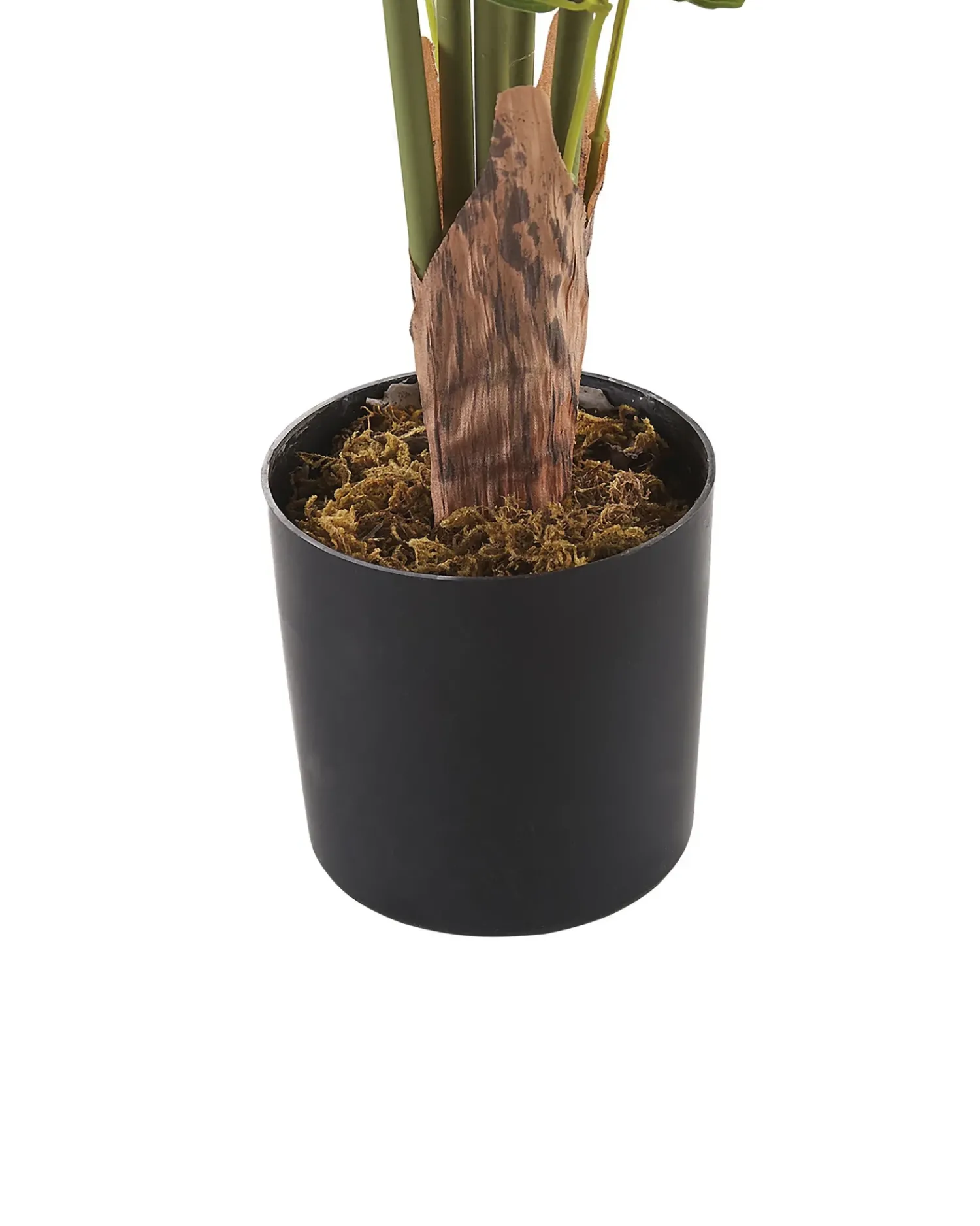 Best Beliani Pianta artificiale BAMBUSA VULGARIS 100 cm Verde Verde Nero