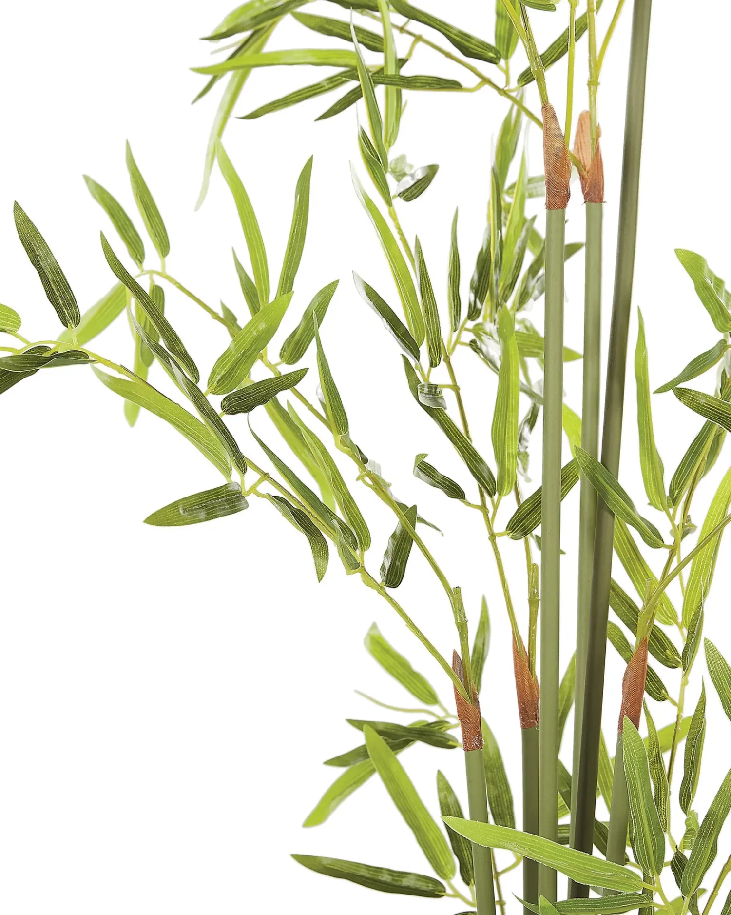 Best Beliani Pianta artificiale BAMBUSA VULGARIS 100 cm Verde Verde Nero