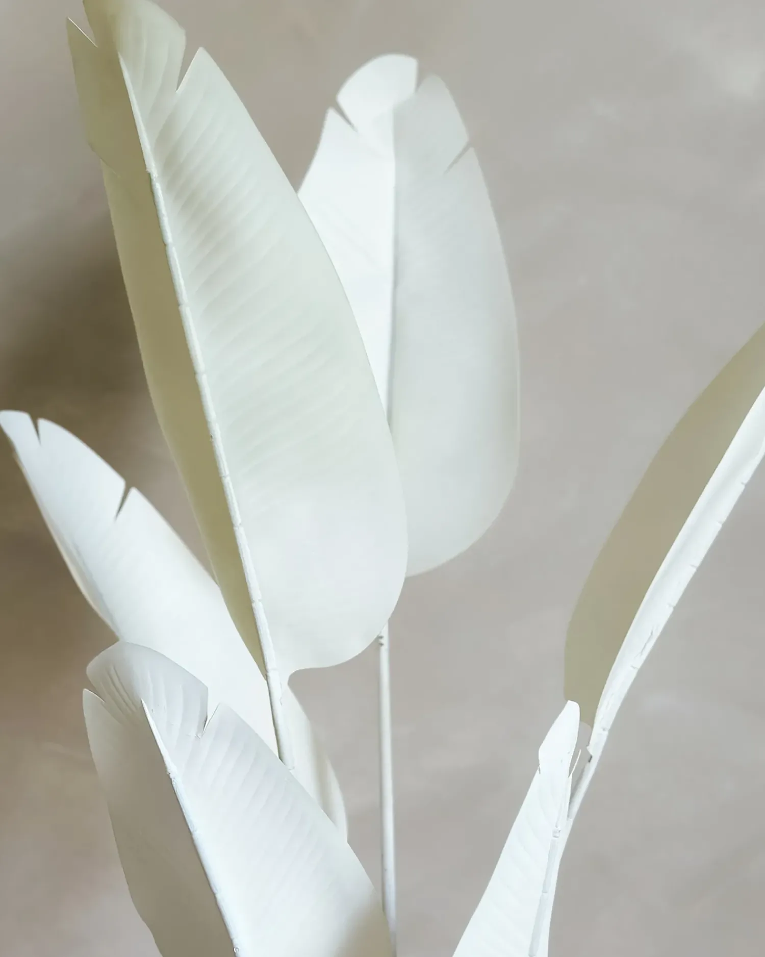 Discount Beliani Pianta artificiale BANANA TREE 123 cm Bianco