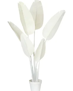 Discount Beliani Pianta artificiale BANANA TREE 123 cm Bianco