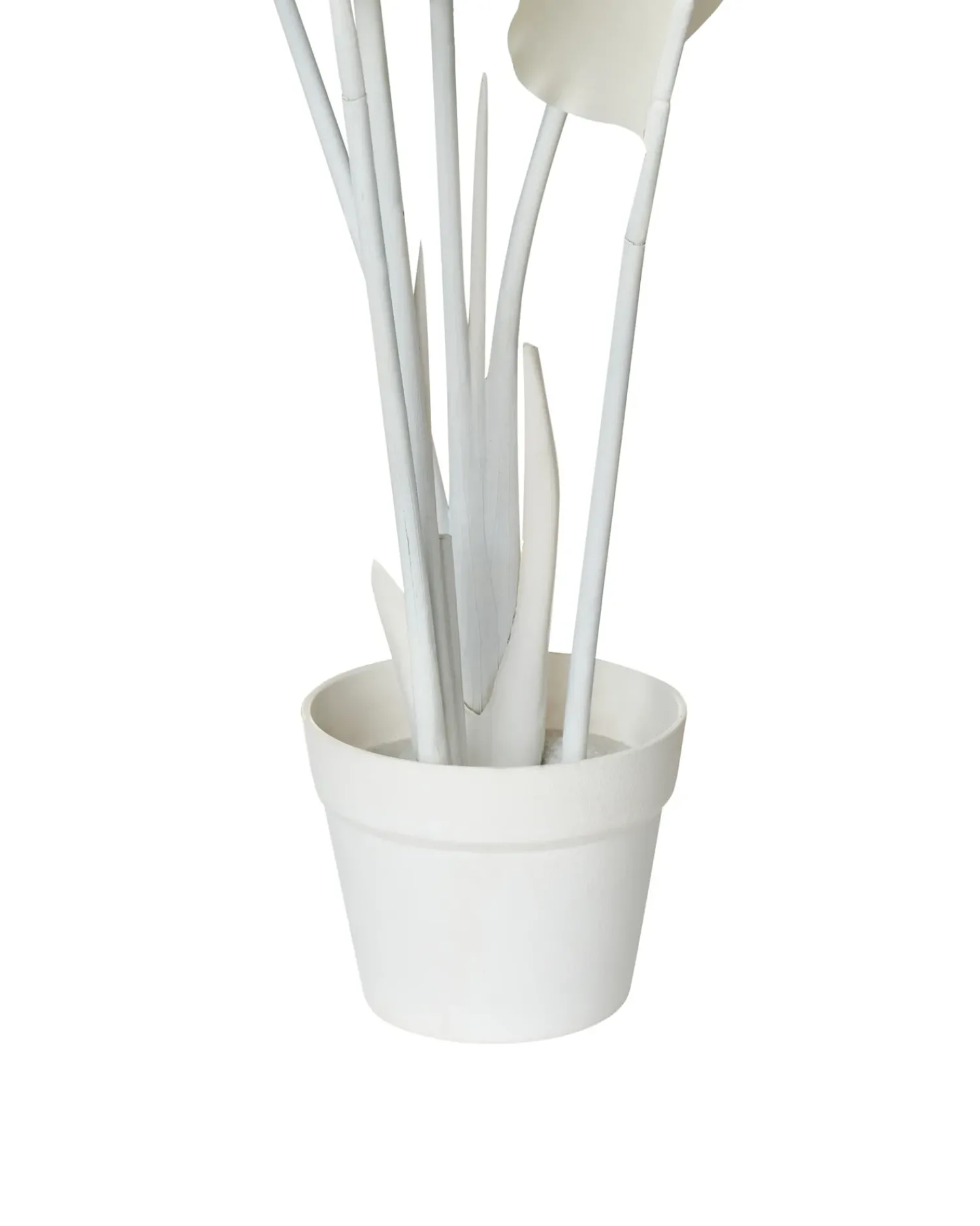 Discount Beliani Pianta artificiale BANANA TREE 123 cm Bianco
