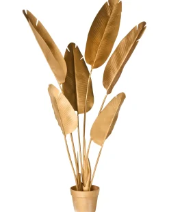 Clearance Beliani Pianta artificiale BANANA TREE Oro