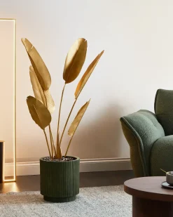 Clearance Beliani Pianta artificiale BANANA TREE Oro