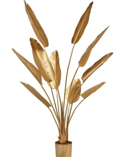 New Beliani Pianta artificiale BANANA TREE Oro
