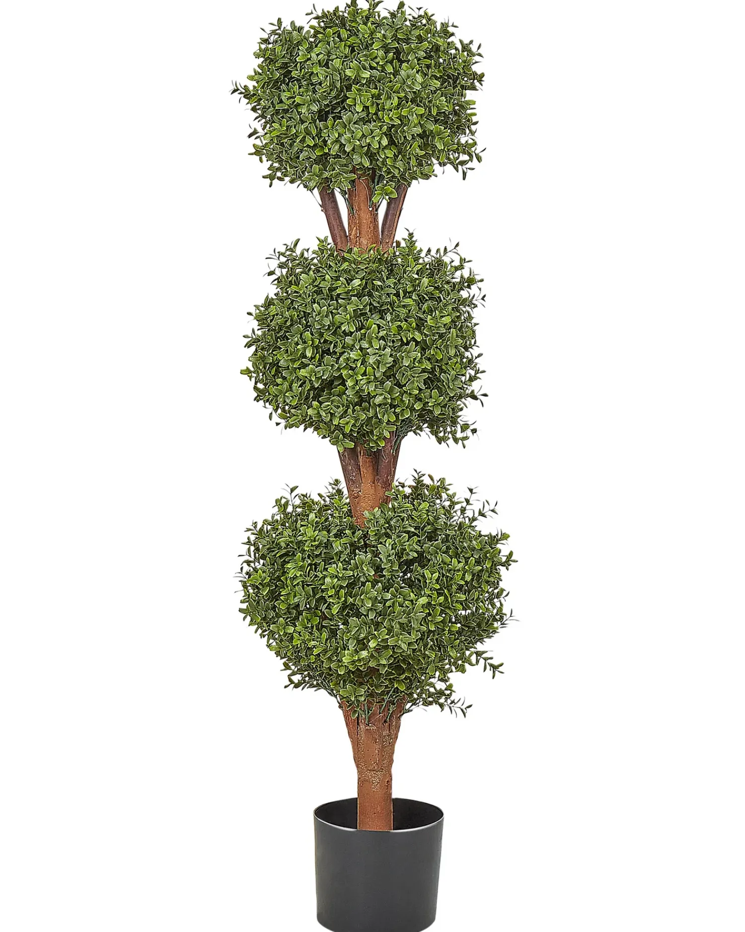 Online Beliani Pianta artificiale BUXUS BALL TREE Verde Marrone Verde Nero