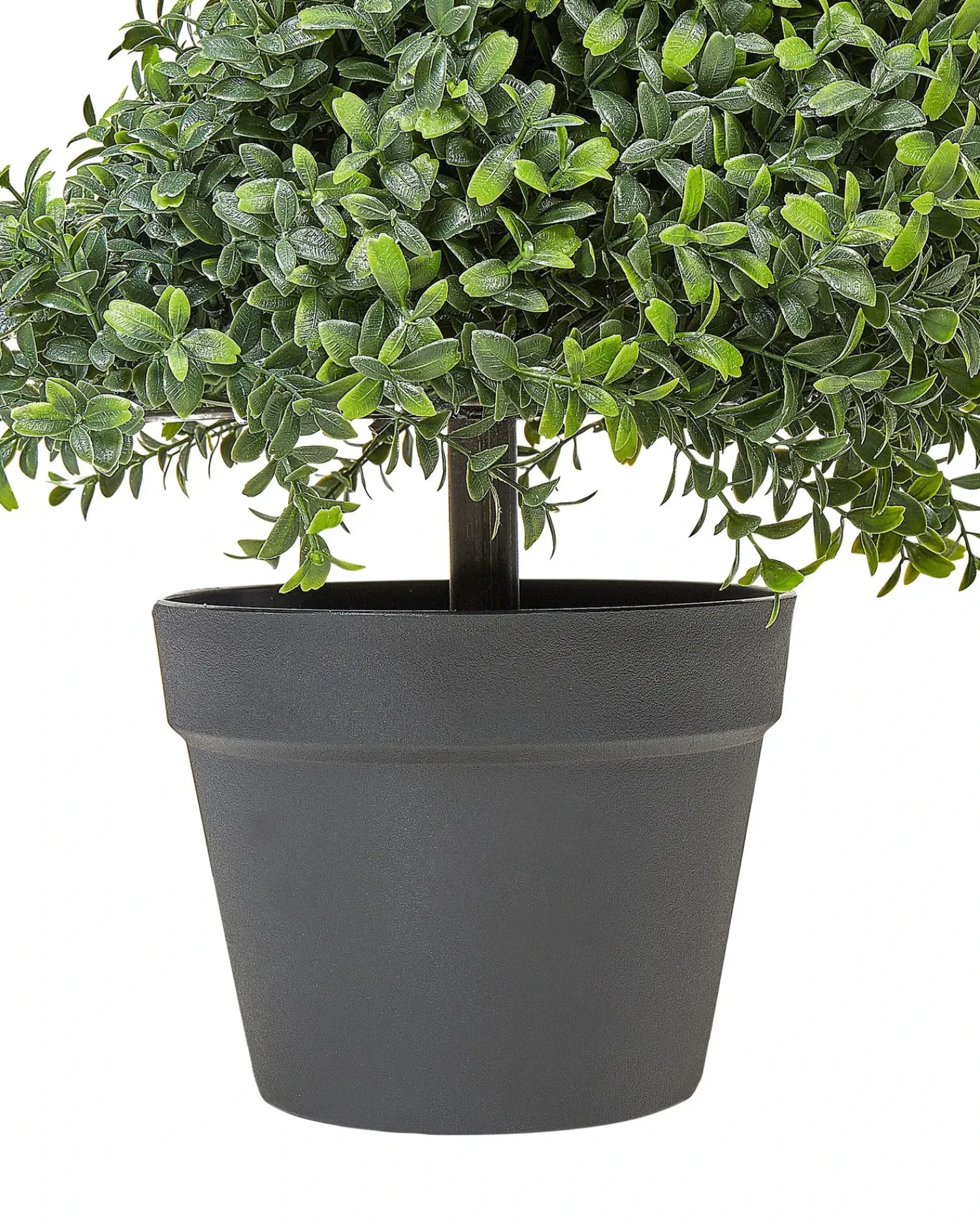 Hot Beliani Pianta artificiale BUXUS SPIRAL TREE Verde Nero Verde