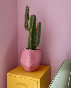 Discount Beliani Pianta artificiale CACTUS 78 cm Verde Verde Nero