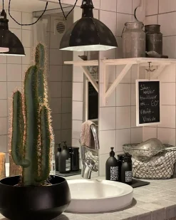 Discount Beliani Pianta artificiale CACTUS 78 cm Verde Verde Nero