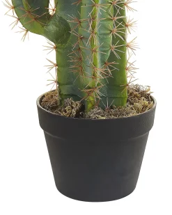 Discount Beliani Pianta artificiale CACTUS 78 cm Verde Verde Nero