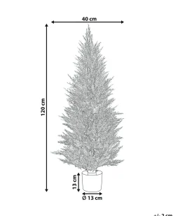 Online Beliani Pianta artificiale CEDAR TREE Verde Marrone Verde Nero