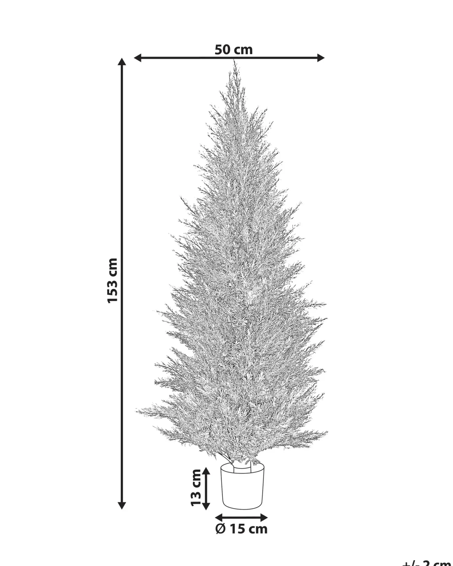 Sale Beliani Pianta artificiale CEDAR TREE Verde Marrone Verde Nero