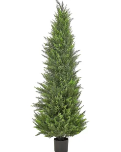 Sale Beliani Pianta artificiale CEDAR TREE Verde Marrone Verde Nero