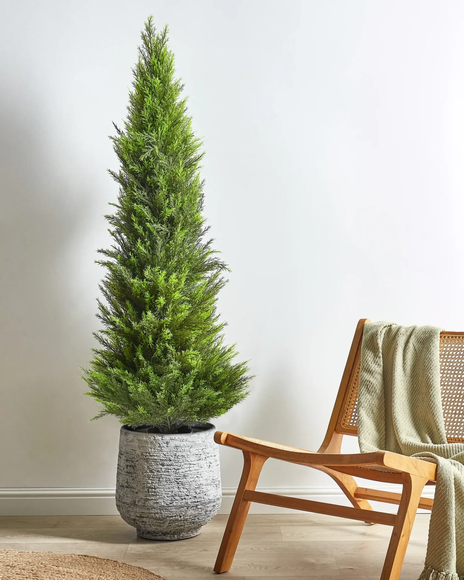 Sale Beliani Pianta artificiale CEDAR TREE Verde Marrone Verde Nero