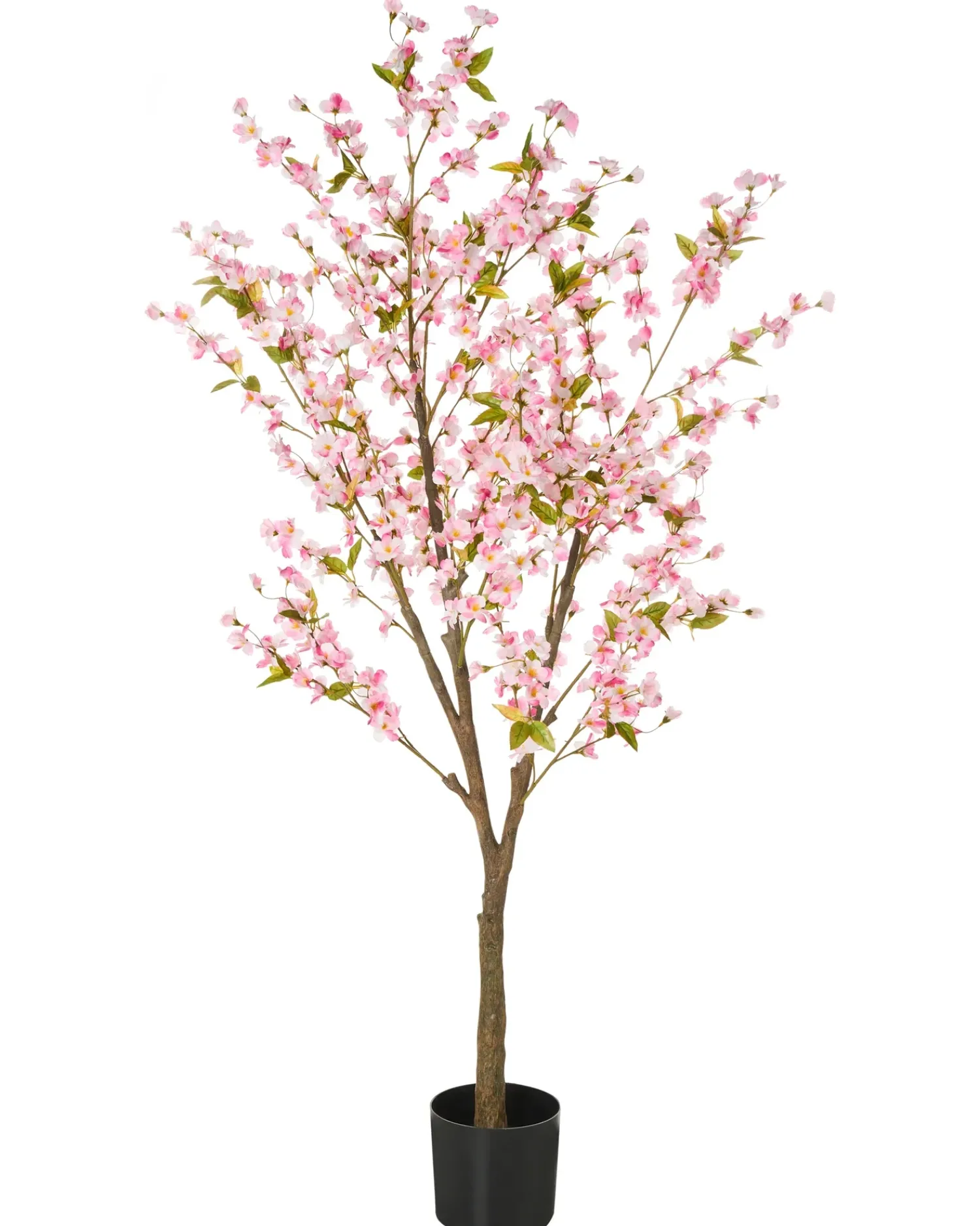Best Beliani Pianta artificiale CHERRY TREE Rosa Nero Rosa Verde