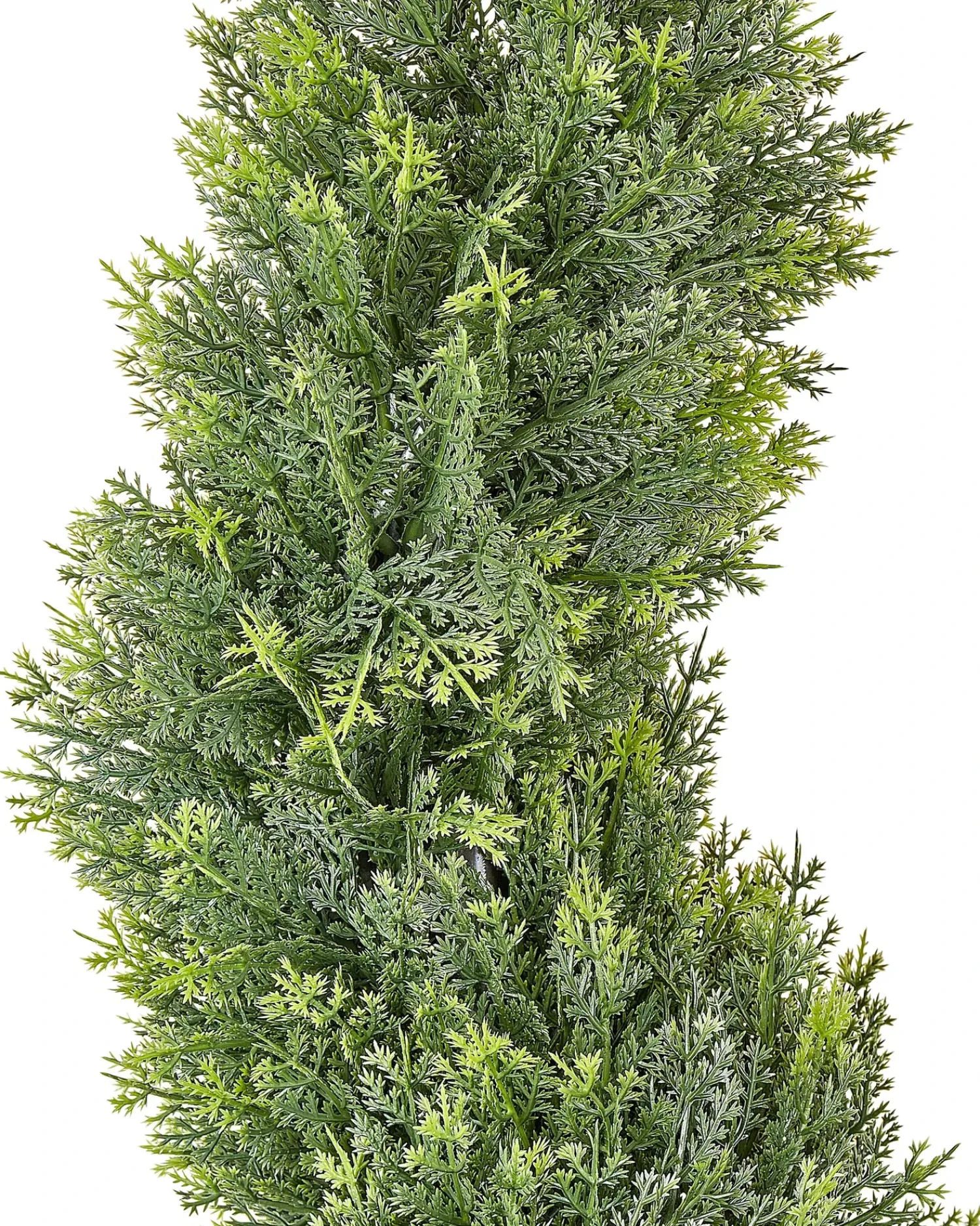 Outlet Beliani Pianta artificiale CYPRESS SPIRAL TREE 126 cm Verde Nero Verde