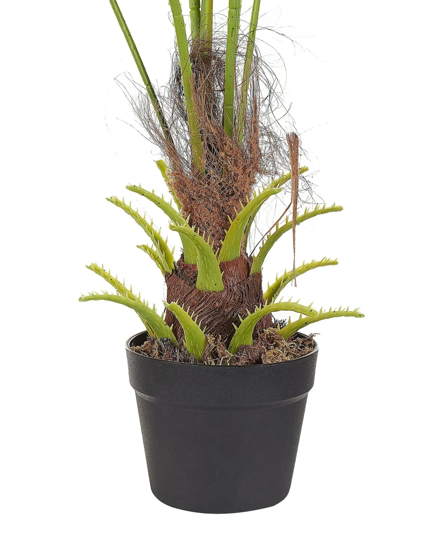 Online Beliani Pianta artificiale FAN PALM 100 cm Verde Verde Nero