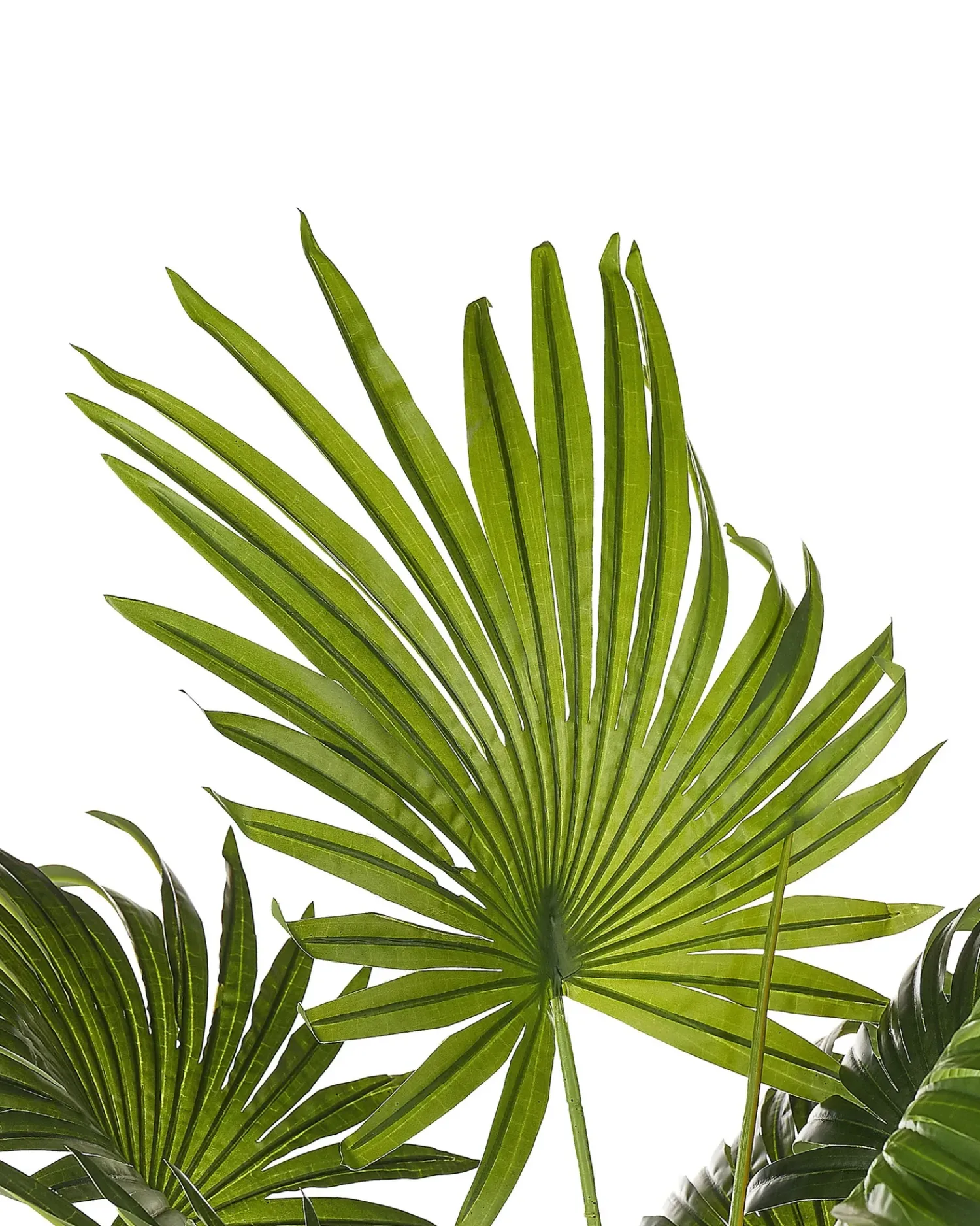 Online Beliani Pianta artificiale FAN PALM 100 cm Verde Verde Nero