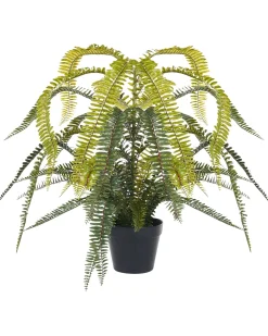 Sale Beliani Pianta artificiale FERN LEAF PLANT 105 cm Verde Nero Verde