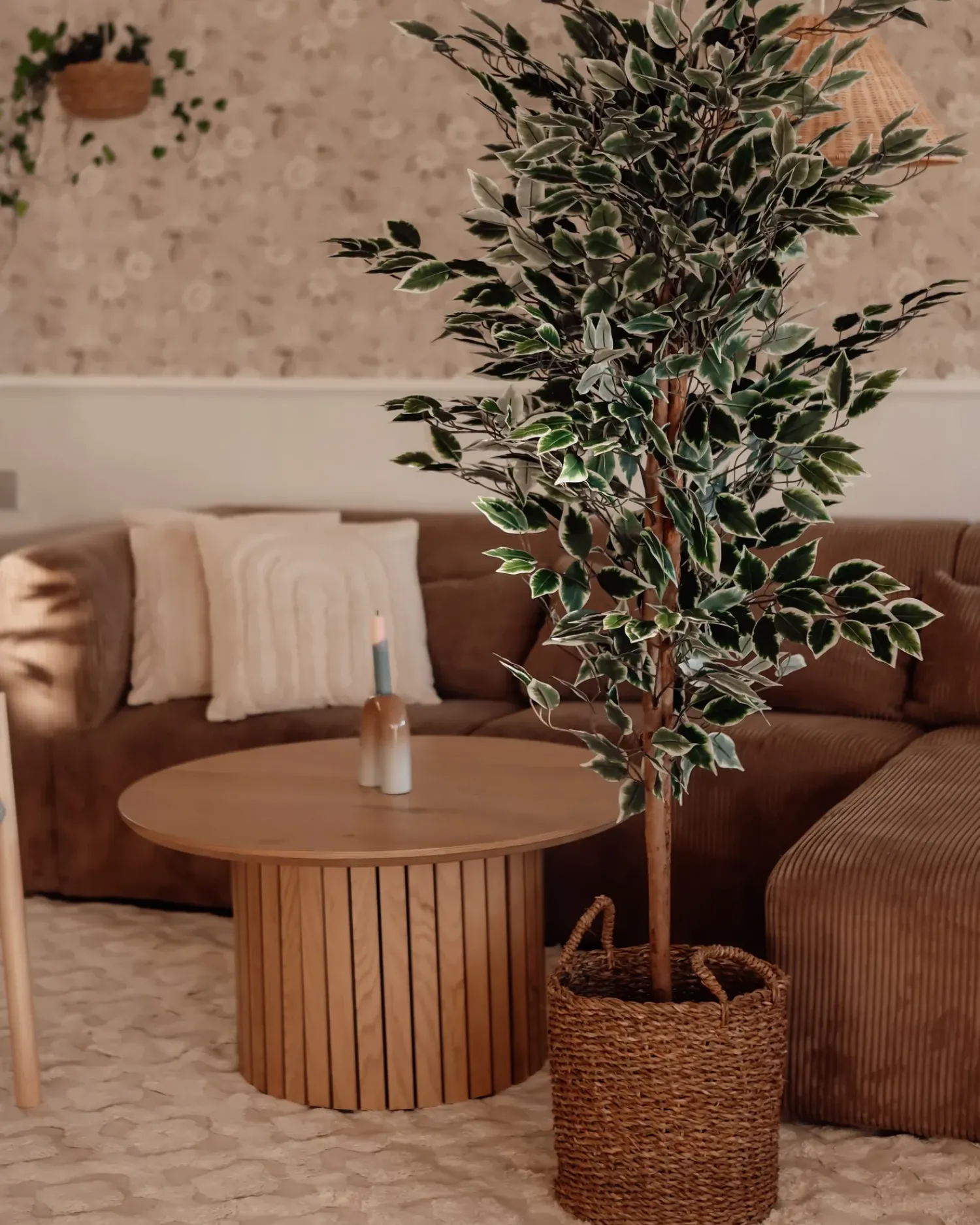 Hot Beliani Pianta artificiale FICUS 167 cm Verde Nero Verde