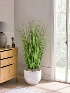 Clearance Beliani Pianta artificiale GRASS 120 cm Verde Verde Nero