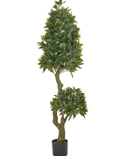 New Beliani Pianta artificiale LAURELE 160 cm Verde Nero Verde