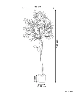 Discount Beliani Pianta artificiale LEMON TREE Verde Nero Verde