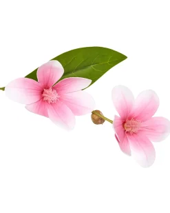 Sale Beliani Pianta artificiale MAGNOLIA TREE 128 cm Verde Rosa Verde