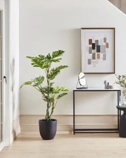 Online Beliani Pianta artificiale MONSTERA PLANT Verde Nero Verde